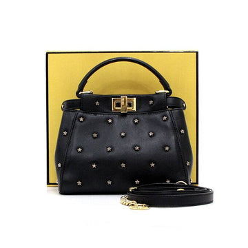 Fendi Peekaboo XS Iconic Star Decoration Tote Bag and Shoulder Bag Crossbody aa64822 157394321