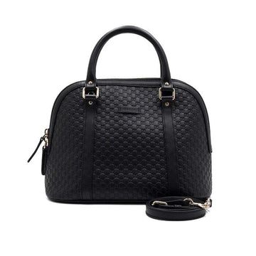 Gucci Black Shima Dome Medium Tote Bag and Shoulder Bag 449663 157394349