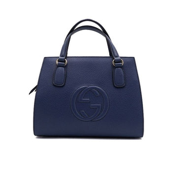 Gucci Blue Soho Small Top Handle Tote Bag 607722 157394350