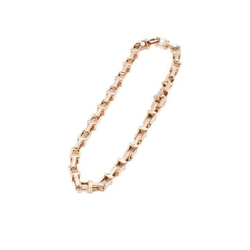 Tiffany & Co 18K Rose Gold T-LINK Narrow Sandal Unisex Bracelet aa64290 157398858