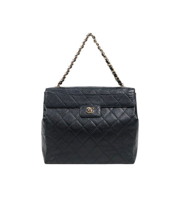CHANEL ブラックキャビアキルティングCCチェーンショルダーバッグ 44337 157408430
