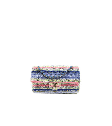 CHANEL Mehrfarbige Tweed Umhängetasche 62833 157408449