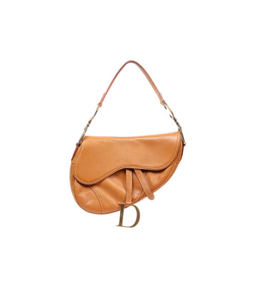 DIOR Braune Leder-Sattel-Tasche 36696 157409708