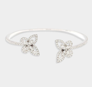Graff Double Butterfly Open Diamond Bangle 153099789