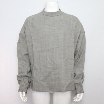 Dior Gray Wool Blended Back Button Men's Shirt 393C665B5925 157412812