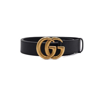 GUCCI Double G Buckle Gürtel 3CM aus Leder 414516 157413278