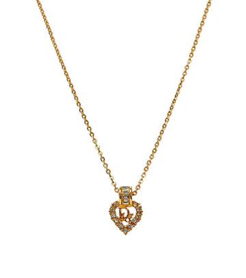 DIOR Cubic Herz Oblique Gold Halskette 61064 157414878