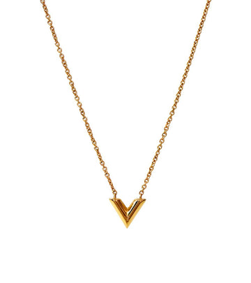 Louis Vuitton Essential V Gold Necklace 62259 157414885