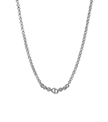 DIOR Cubic CD Silber Halskette 54108 157414893