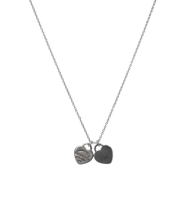 Tiffany & Co Double Heart Silver Necklace 62270 157414927
