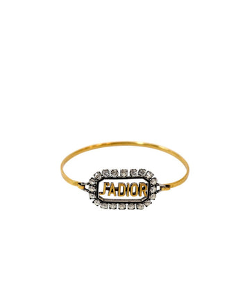 Dior Cubic Gold Bangle Bracelet 62011 157415575