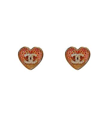 CHANEL グラデーション ハート ピアス 61624 157415582