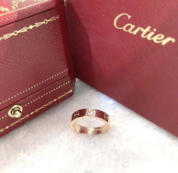 CARTIER ラブ 1Pダイヤ リング スモール 47 157423357
