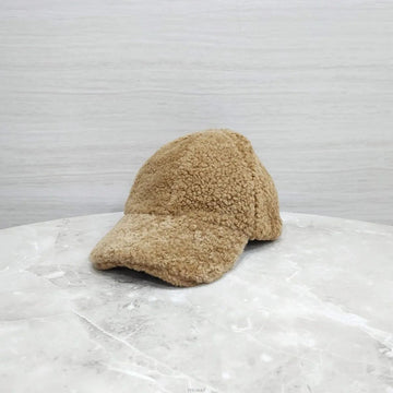Miu Miu New Product Boucle Wool Women's Baseball Cap Caramel 5HC274 157424988