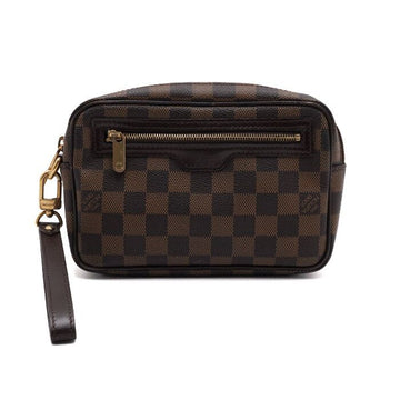 LOUIS VUITTON ダミエキャンバスマカオ男性ストラップポーチクラッチバッグ N61739 157429852