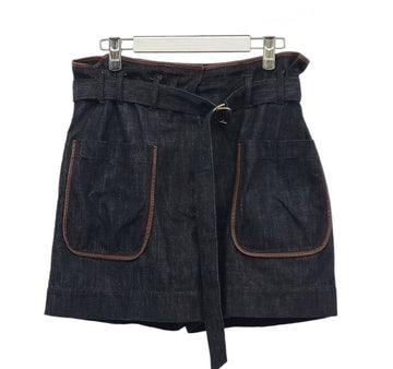 Brunello Cucinelli Belted Denim Shorts 081502 151515959
