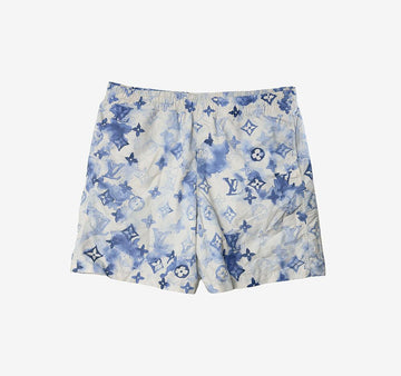 Louis Vuitton Blue Watercolor Monogram Swim Shorts JATZ149B 157432036