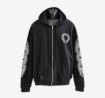 Chrome Hearts Horseshoe Heavyweight Zip-Up Hoodie XL Black 19YF7R4D 157432113