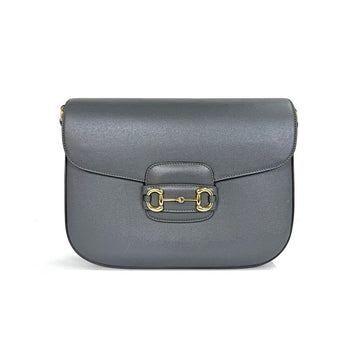 Gucci Horsebit Shoulder Bag Gray 700457 0EL44DOH 155759291