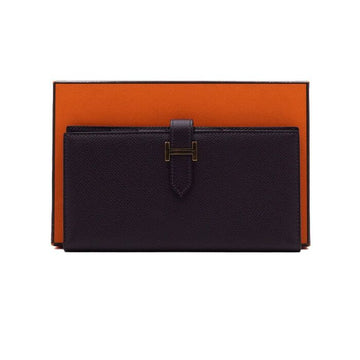 HERMES 金具ハードウェア アップソング ベアン 男女共用 長財布 aa65034 157434513