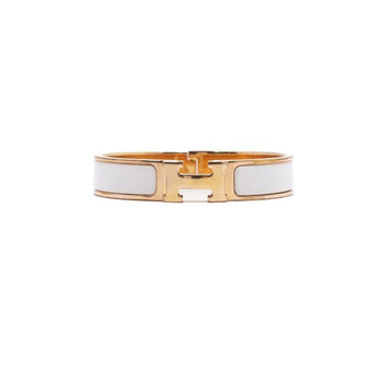 Hermes CLIC H Bracelet PM White Gold 157434127