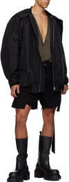 Rick Owens Jumbo Convertible JUMBO PETER Flight Jacket Black 150089877 [P]