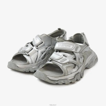 BALENCIAGA Track Sandalen Silber 38 Größe 9245636397 157446561