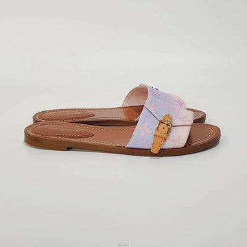 LOUIS VUITTON Lock It Flat Mules 157452642