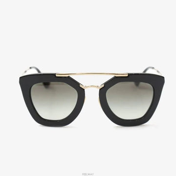 Prada Black Frame Metal Gold-Plated Sunglasses SPR09Q 9247101174 157477315