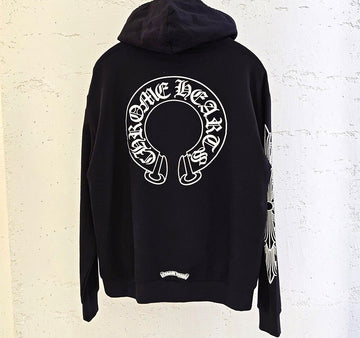 Chrome Hearts Horseshoe Floral Hoodie Black B1222C264 151644295
