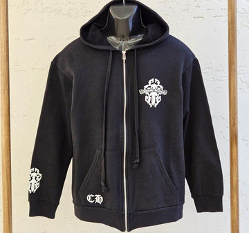 CHROME HEARTS フード付きジップアップブラック BUBZ88E4 154808677
