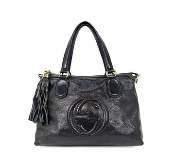 GUCCI Interlocking Tassel Metallic Leather Tote C0106K053 151644394
