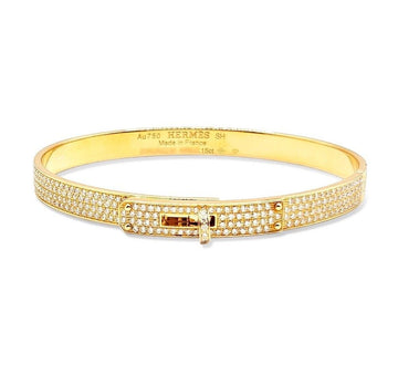 HERMES Schuhe Kelly Full Pavé Diamant Rosegold Armband SH 152900228