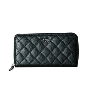 CHANEL Classic Caviar Zip Long Wallet 14519 157527391