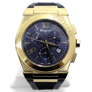 SALVATORE FERRAGAMO Vega Chronograph 42MM Quarz Gummi-Armband Herrenuhr 00122 157547823