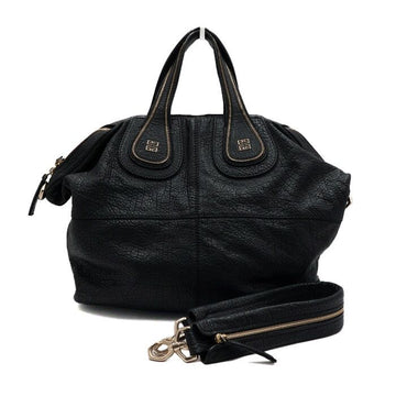 Givenchy Nightingale Medium Tote Bag and Shoulder Bag Black Leather 12L5008153 157547857