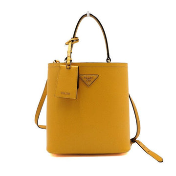PRADA サフィアーノレザー ダブルパニエ ミディアムトートバッグ 157547897