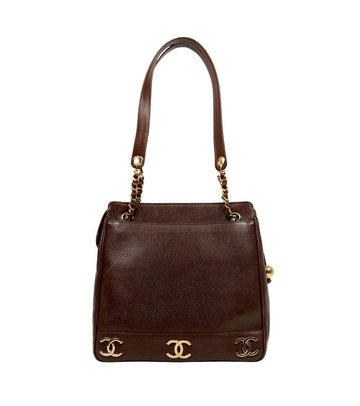 CHANEL ブラウン トリプルCC ショルダーバッグ 63015 157549562