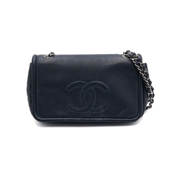 CHANEL Medium Flap Caviar Shoulder Bag with Silver Chain aa57867 152315481