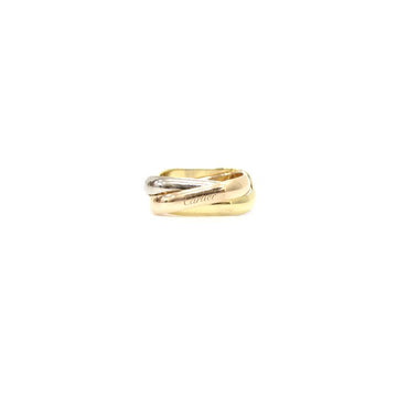 CARTIER 18K Tricolor Gold Trinity Classic Cushion Ring 11 157551300