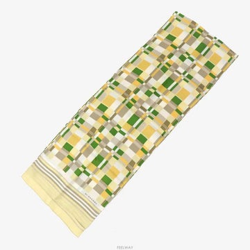 BURBERRY Gelbgrüner Checkschal 9315166270 157551306