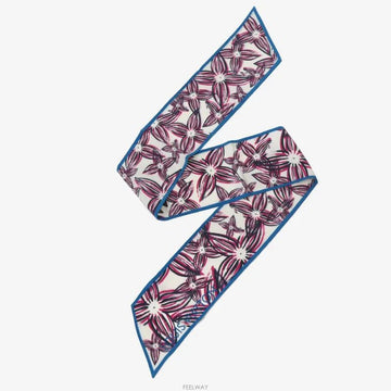 LOUIS VUITTON Regen Giant Bandana Twilly Schal Pink Blau M45535 157551323