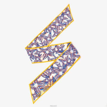 Louis Vuitton Rain Giant Bandau Twilly Scarf Blue Yellow M45535 157551380