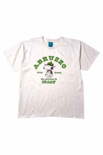 WILD DONKEY Snoopy Abruzzo Short Sleeve T-Shirt 26SS 001 NATURAL 2017 157553838
