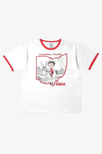 WILD DONKEY Kaya Hoga T-Shirt CUYAKOGA TS04 015 WHITERED 1920 157554236