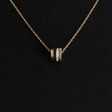 BOUCHERON 18K Gold 0.24 Carat 16P Diamond Quattro Classic Large Necklace JPN00669 157554401