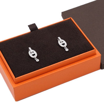 HERMES Ohrstecker aus 18 Karat Weißgold mit 58 Diamanten 0,39 Karat 157554439