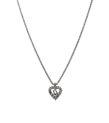 DIOR Cubic Heart Oblique Silberhalskette 61295 157554625