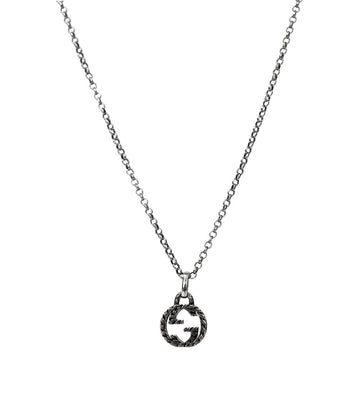 GUCCI Interlocking G Silber Halskette 60087 157554628