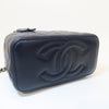 CHANEL クラシック レクタンギュラーベニティ チェーン ミニバッグ キャビア ネイビー ゴールド AP1341 10431323 157556943 [P]